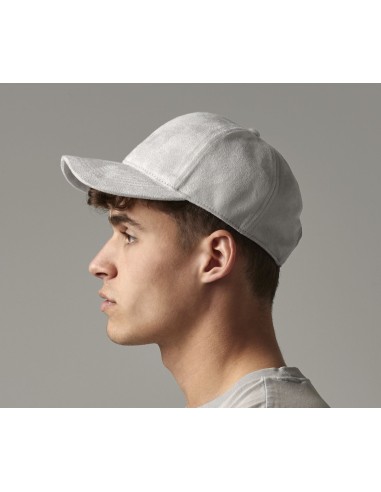 B-B656-Faux Suede 6 Panel Cap